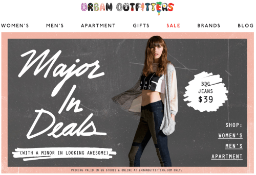 URBAN OUTFITTERS WEBSITE FEATURING KNIT CARDIGAN